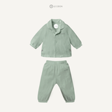  Pyjama dài tay - Màu Xanh lá Frosty Green 