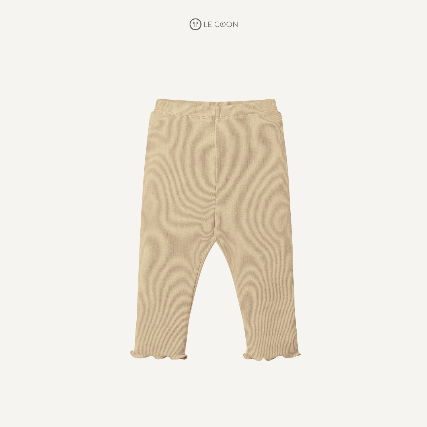  Quần legging cuốn bèo - Màu Be 