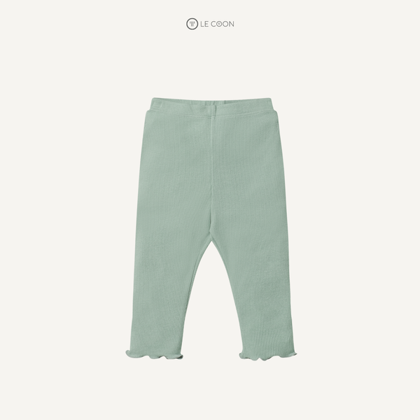  Quần legging cuốn bèo - Màu Xanh lá 