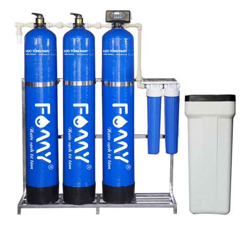 Bộ Lọc Tổng Famy - Model LT031A - Bán Tự Động Sục Rửa Vật Liệu Lọc - Phù Hợp Với Nước Máy