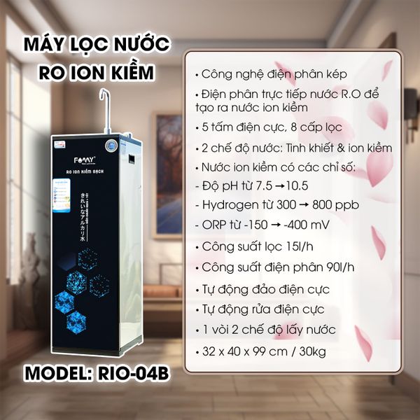 Máy lọc nước RO ion kiềm Famy RIO-04B