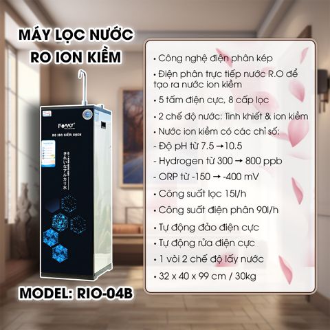 Máy lọc nước RO ion kiềm Famy RIO-04B