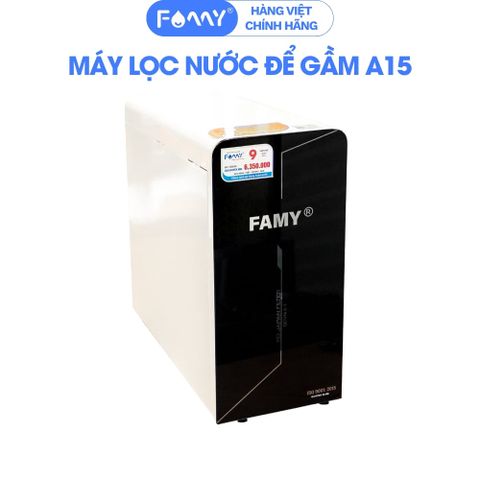 Máy Lọc Nước Famy - A15 - Chính Hãng - 9 Cấp Lọc Cao Cấp - Để Gầm Tủ Bếp - Để Bàn