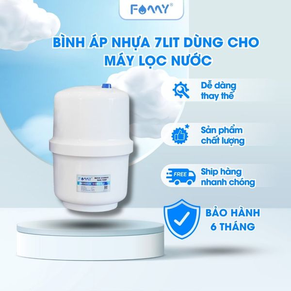 Bình Áp Dùng Cho Máy Lọc Nước Famy - Model PKBA 7 Lít - Chính Hãng - Dùng Cho Máy Lọc Nước RO