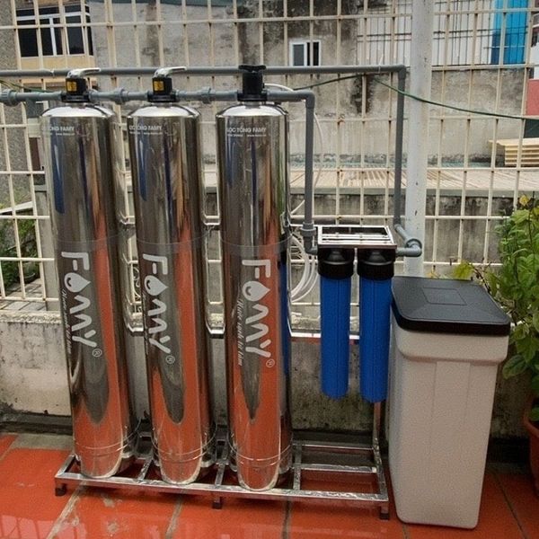 Bộ Lọc Tổng Famy - Model LT03CI - Dùng Cột Lọc Inox - Phù Hợp Với Nước Máy