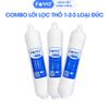 Combo 3 Lõi Lọc Nước Số 1-2-3 Famy Hàn Quốc - Sediment - PreCarbon - PostCarbon - Lõi Đúc