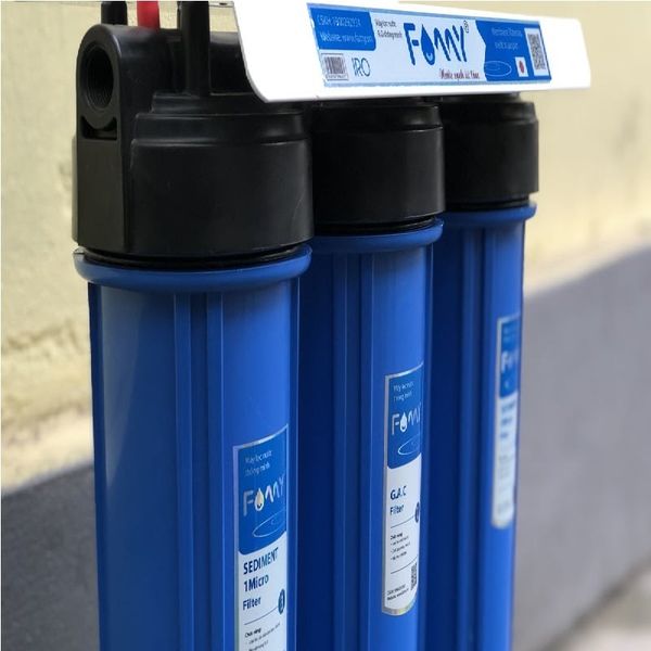 Bộ 3 Cốc Lọc Nước Famy BC0320 - Chính Hãng - 3 Cấp Lọc 20Inch - Lắp Gầm Bếp, Nhà Vệ Sinh