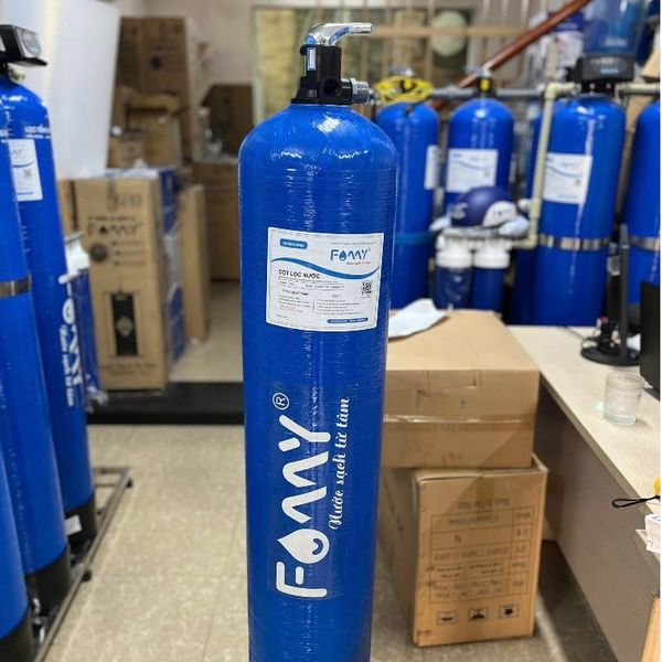 Vỏ Cột Lọc Composite 1054 + Van Tay 3 Cửa Famy - Sử Dụng Cho Bộ Lọc Tổng Nước Sinh Hoạt Đầu Nguồn