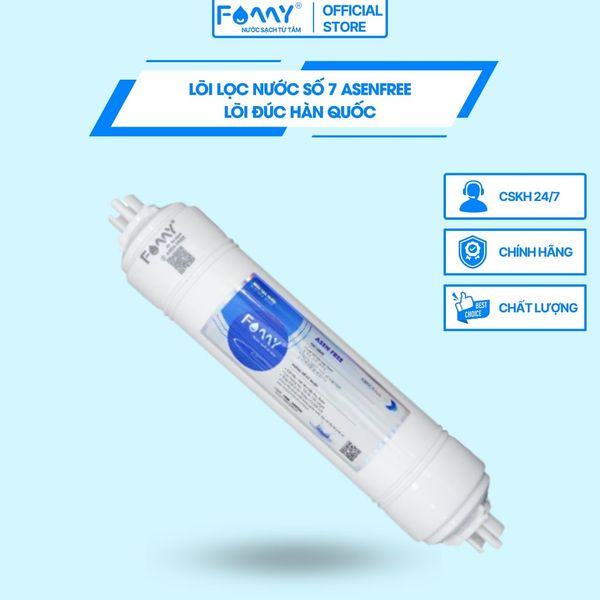 Lõi Lọc Nước Famy 7 AsenFree Hàn Quốc - Nguyên Liệu Từ Hàn Quốc - Dùng Cho Máy Lọc Nước