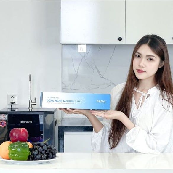 Lõi Lọc Tạo Kiềm Hydrogen Famy FI-MAX 3 IN 1 Chính Hãng - Lắp Cho Các Loại Máy Lọc Nước R.O