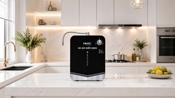 Bộ Tạo Kiềm Để Bàn Treo Tường Famy RIO-05WS - Lắp Đặt Được Cho Các Loại Máy Lọc Nước RO