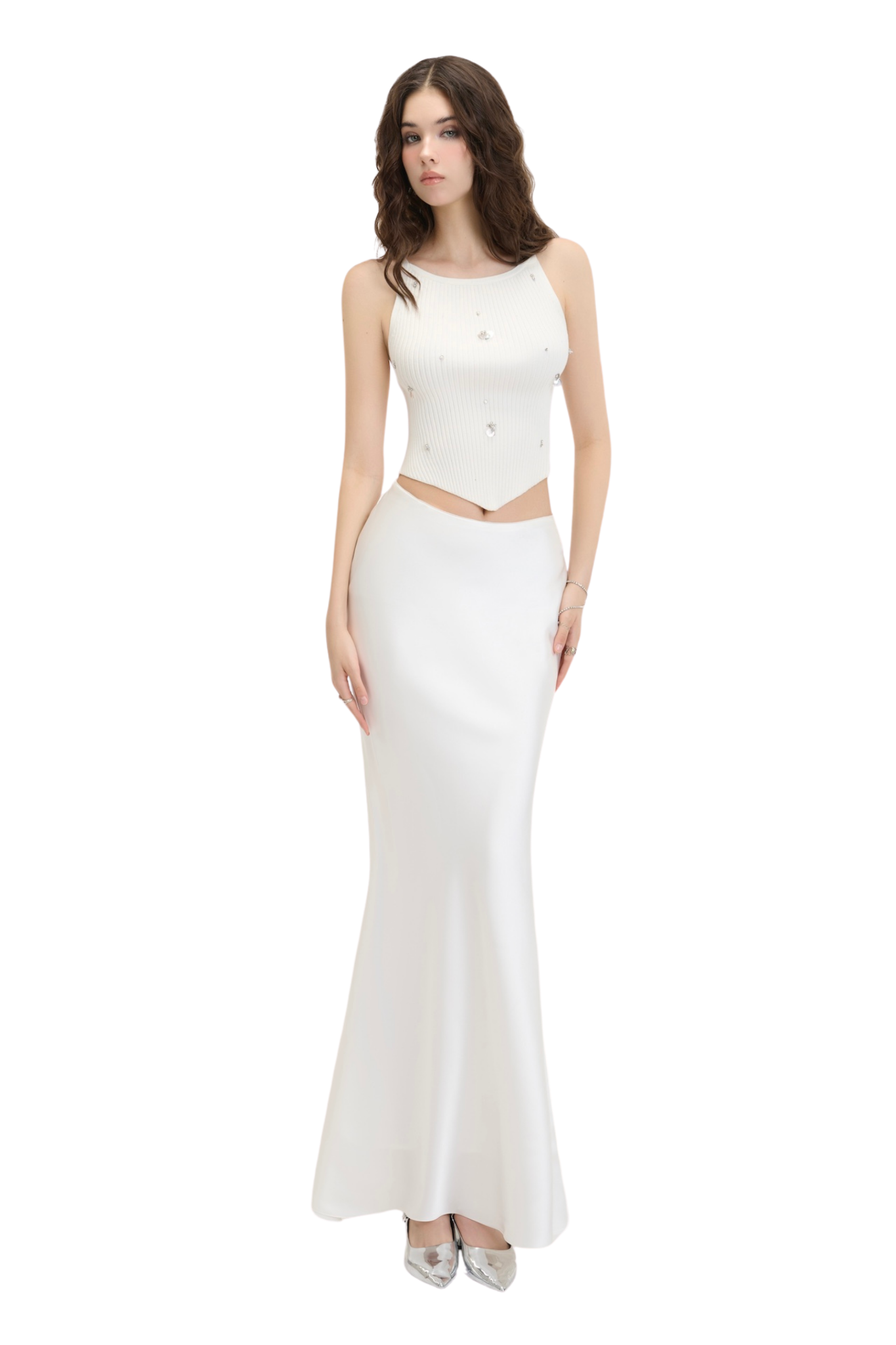  GIGI LONG SKIRT (WHITE) 