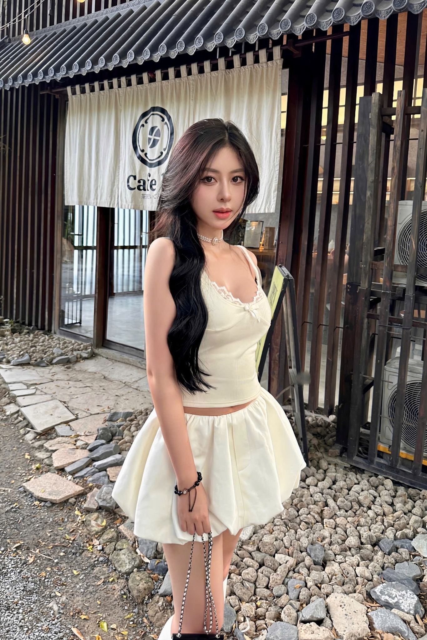  SONNET BALLOON SKIRT (white) 