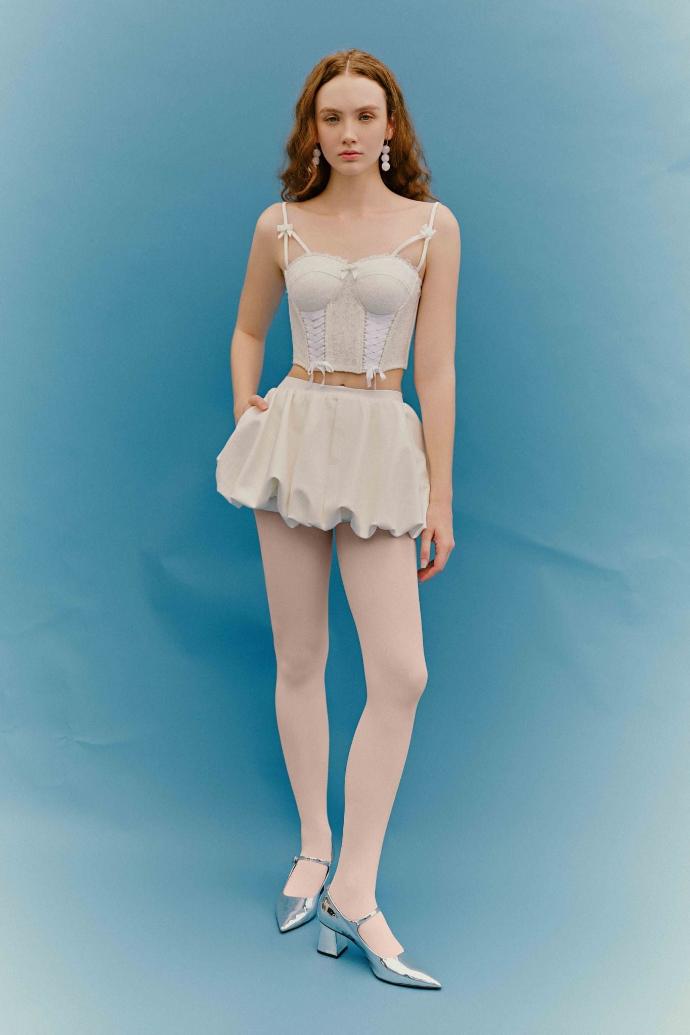  SONNET BALLOON SKIRT (white) 