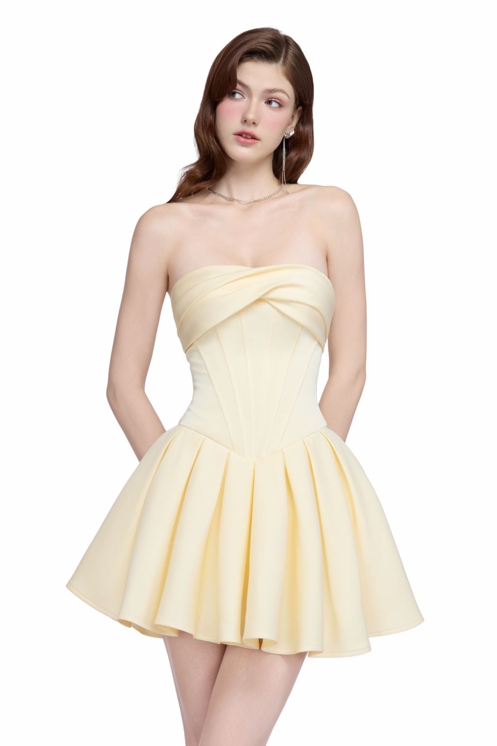  ELFIE DRESS (IVORY) HO25D13KE 