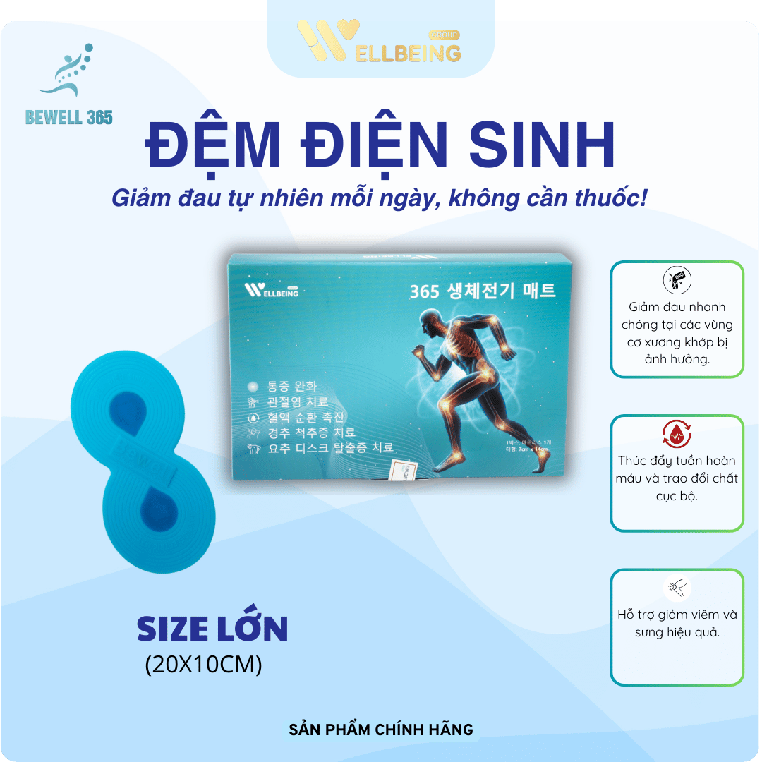 Bewell Đệm Điện Sinh 365 - Size lớn