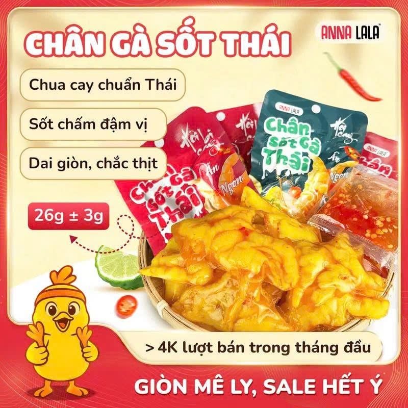 Chân gà sốt Thái
