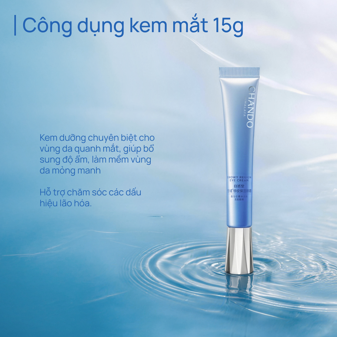 [BỘ 4 SẢN PHẨM] Cấp Ẩm, Làm Sáng & Chăm Sóc Da Rạng Rỡ CHANDO Snowy Region