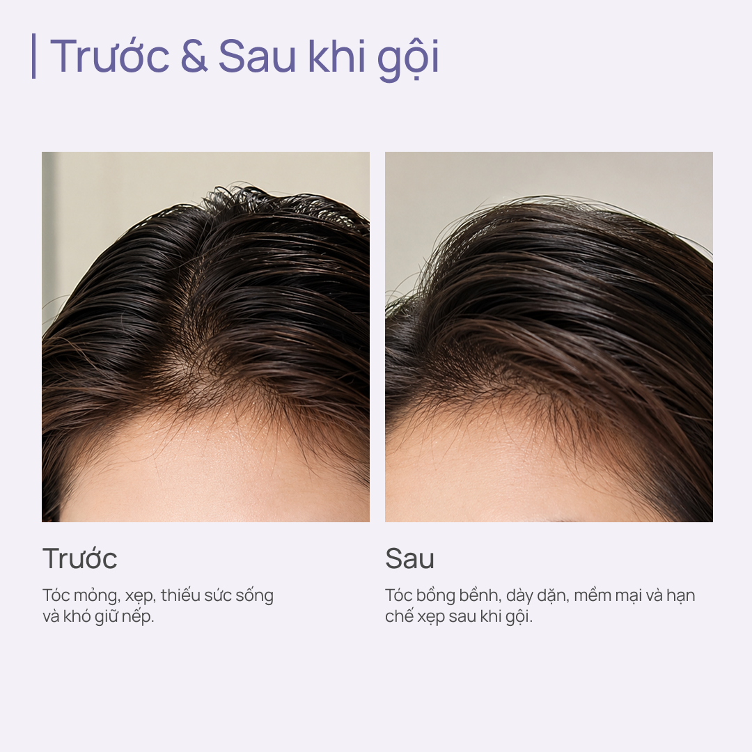 Dầu Gội Phồng Tóc & Nuôi Dưỡng Tóc Chắc Khỏe CHANDO Volumizing & Fortifying Shampoo 600ml