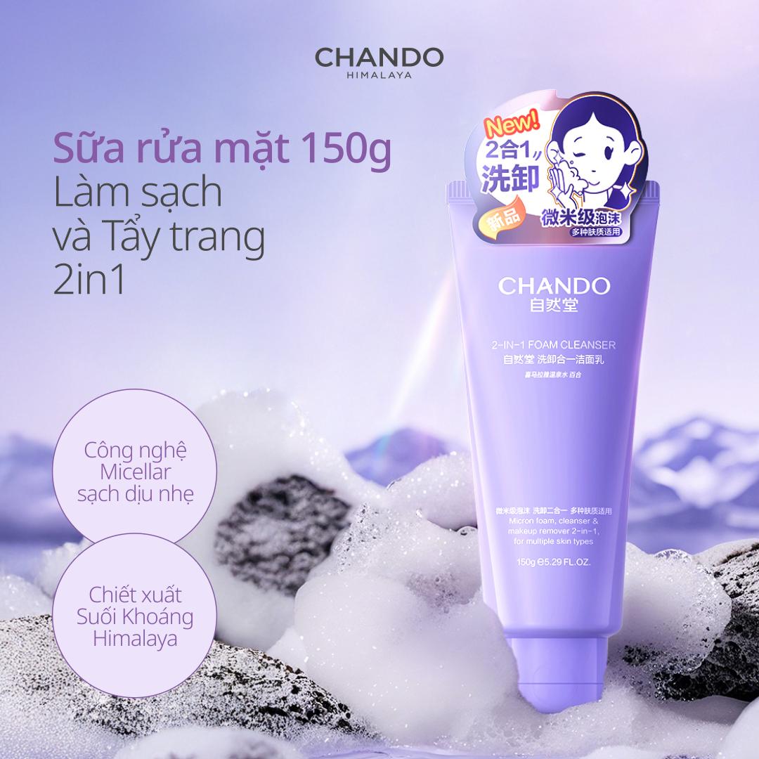 Sữa Rửa mặt Sạch Sâu 150g CHANDO Himalaya Chính Hãng (Chọn 1 Trong 2: Kiềm Dầu/ Tẩy Trang 2in1)