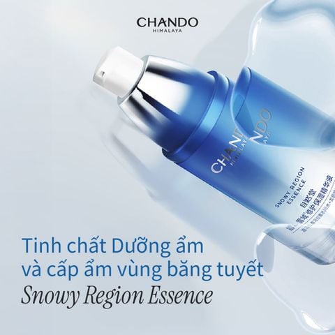 Bộ 4 Sản phẩm Dưỡng Ẩm Hỗ Trợ Làm Dịu và Sáng Da, Chứa Niacinamide Snowy Region - Chính hãng CHANDO Himalaya