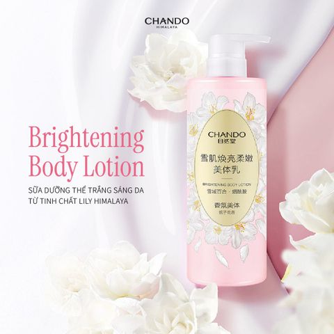 Sữa Dưỡng Thể Hỗ Trợ Dưỡng Trắng 600g CHANDO Himalaya Hàng Chính Hãng