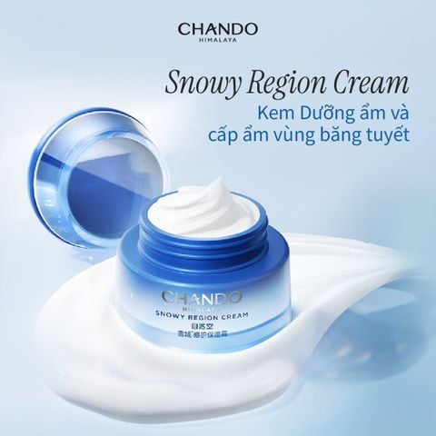 Bộ 4 Sản phẩm Dưỡng Ẩm Hỗ Trợ Làm Dịu và Sáng Da, Chứa Niacinamide Snowy Region - Chính hãng CHANDO Himalaya