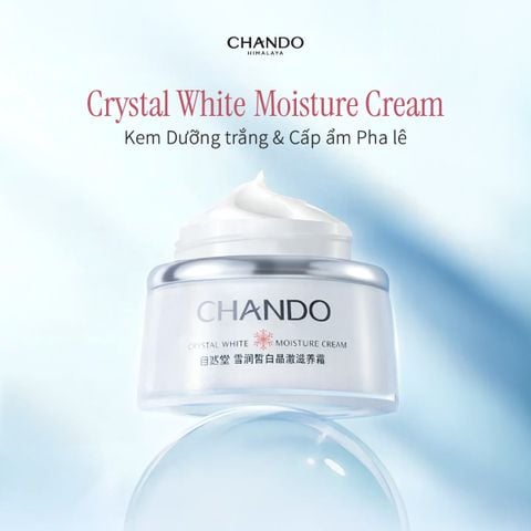 Kem Dưỡng Crystal White Hỗ Trợ Làm Sáng & Cải Thiện Sắc Diện Da CHANDO Himalaya 50g