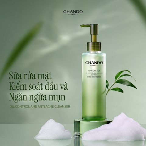 Sữa Rửa Mặt Kiểm Soát Dầu và Hỗ Trợ Ngăn Ngừa Mụn CHANDO Himalaya 150ml Hàng Chính Hãng