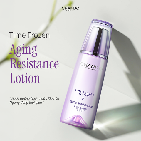 Nước Dưỡng Time Frozen Hỗ Trợ Phục Hồi Da Lão Hoá CHANDO Himalaya 160ml Hàng Chính Hãng