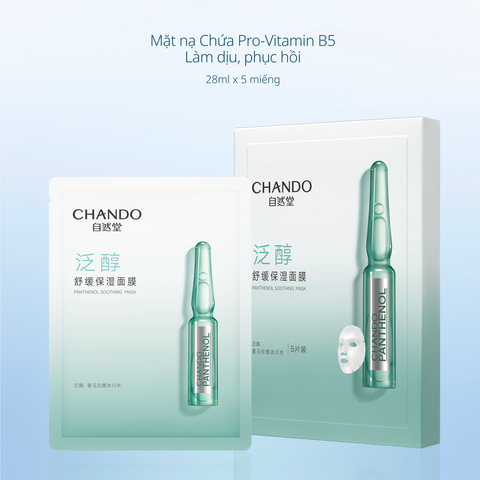 Hộp Mặt Nạ Tinh Chất Hỗ Trợ Dưỡng Sáng & Làm Dịu Da CHANDO Himalaya