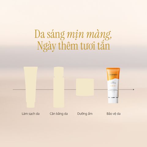 Kem Chống Nắng Hỗ Trợ Dưỡng Trắng Có Màu Vitamin C CHANDO Himalaya SPF50+ PA+++ 50G