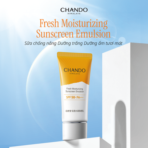 Sữa Chống Nắng Hỗ Trợ Dưỡng Trắng CHANDO Himalaya 40ml Chứa Niacinamide Hàng Chính Hãng