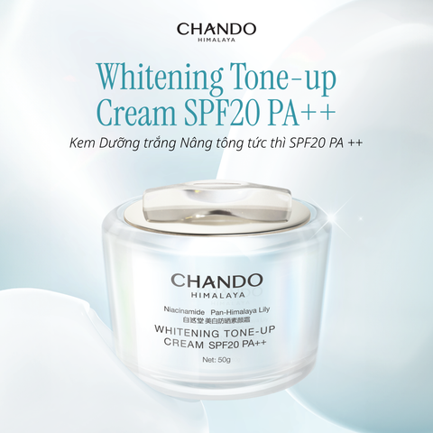 Kem Dưỡng Nâng Tone Hỗ Trợ Dưỡng Sáng Da SPF20/PA++ CHANDO Himalaya 50G