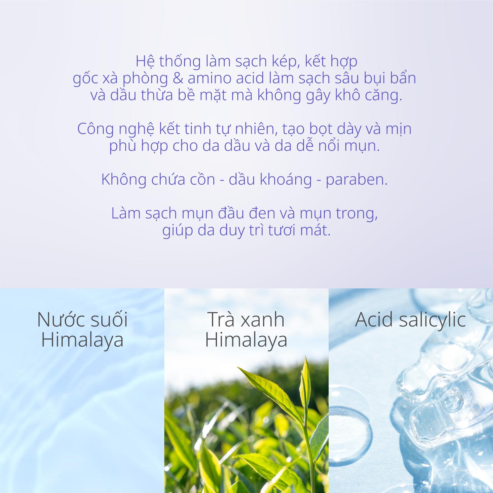 Sữa Rửa mặt Sạch Sâu 150g CHANDO Himalaya Chính Hãng (Chọn 1 Trong 2: Kiềm Dầu/ Tẩy Trang 2in1)