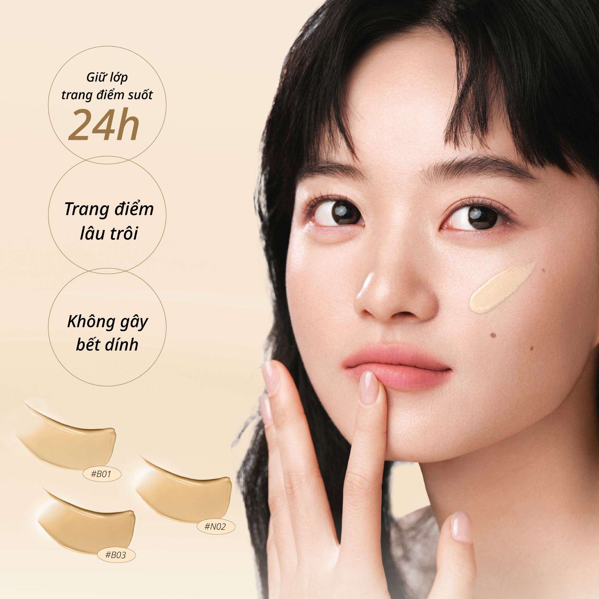 Kem Nền CHANDO Himalaya Mịn Tự Nhiên Lâu Trôi 30mL Hàng Chính Hãng