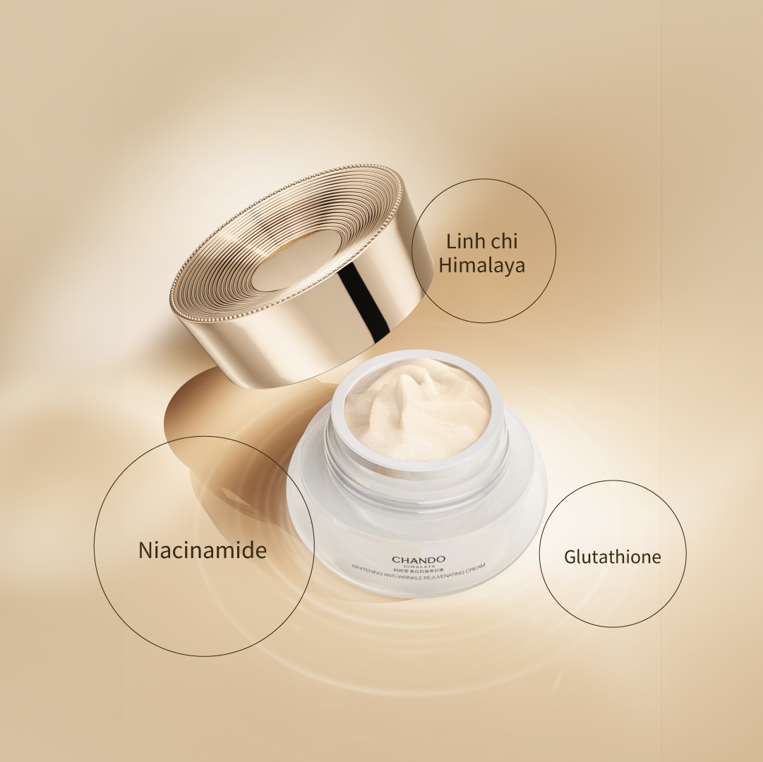 Kem Hỗ Trợ Dưỡng Trắng và Cải Thiện Da Kém Săn Chắc 18g  CHANDO Himalaya Chính Hãng