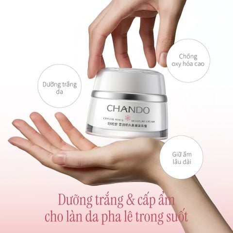 Kem Dưỡng Crystal White Hỗ Trợ Làm Sáng & Cải Thiện Sắc Diện Da CHANDO Himalaya 50g