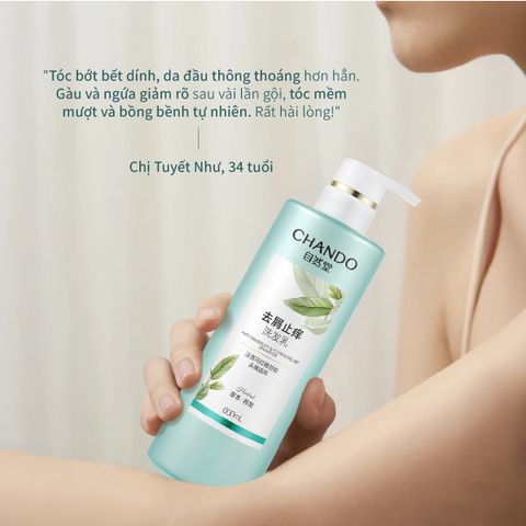 Dầu Gội Làm Sạch Và Cân Bằng Dầu Cho Da Đầu Gàu CHANDO Himalaya 600g Hàng Chính Hãng