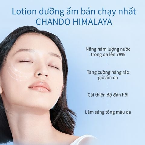 Bộ 4 Sản phẩm Dưỡng Ẩm Hỗ Trợ Làm Dịu và Sáng Da, Chứa Niacinamide Snowy Region - Chính hãng CHANDO Himalaya