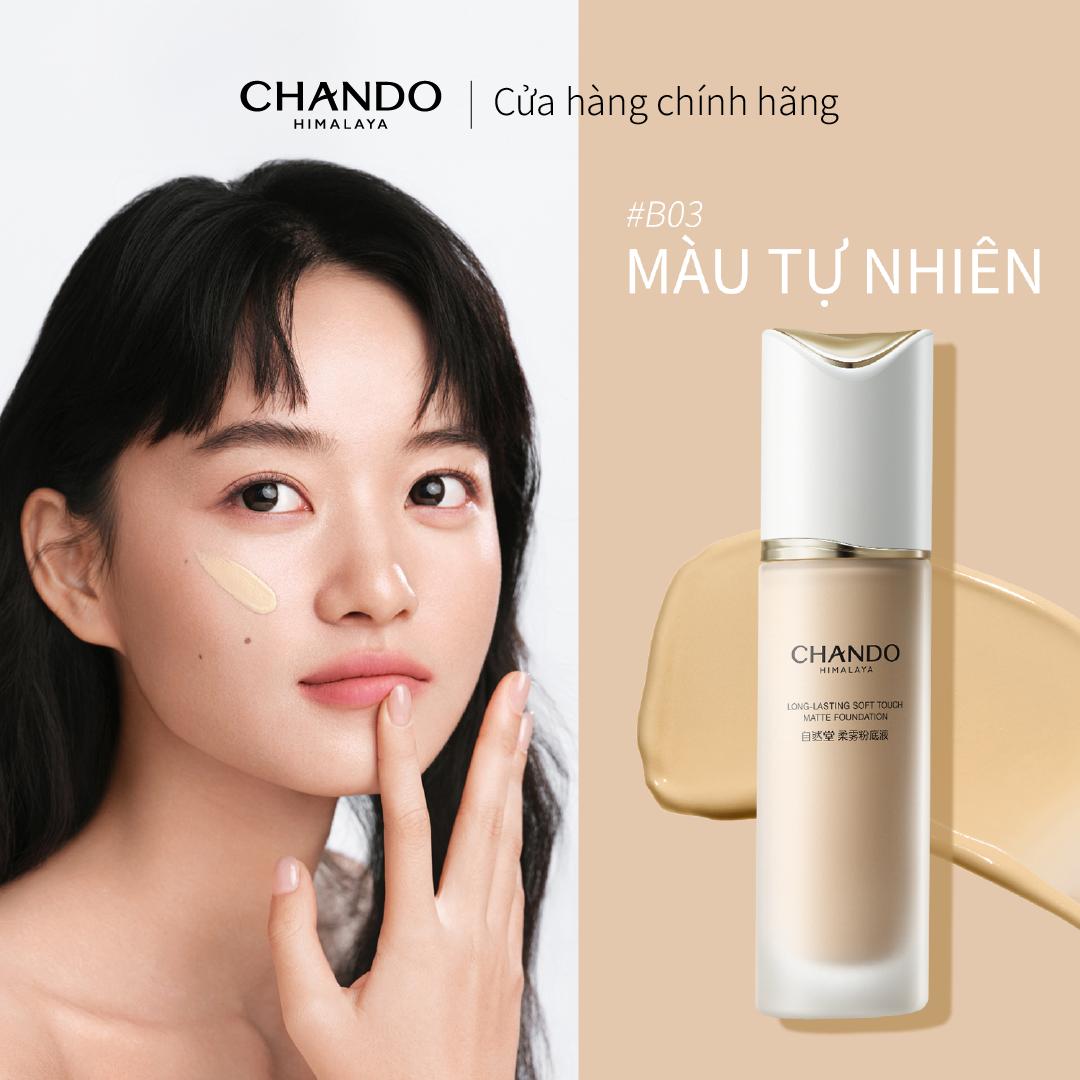 Kem Nền CHANDO Himalaya Mịn Tự Nhiên Lâu Trôi 30mL Hàng Chính Hãng