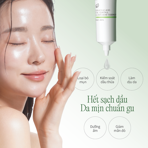 Tinh Chất Hỗ Trợ Kiểm Soát Dầu và Giảm Mụn Salicylic Acid CHANDO Himalaya 40ml Hàng Chính Hãng