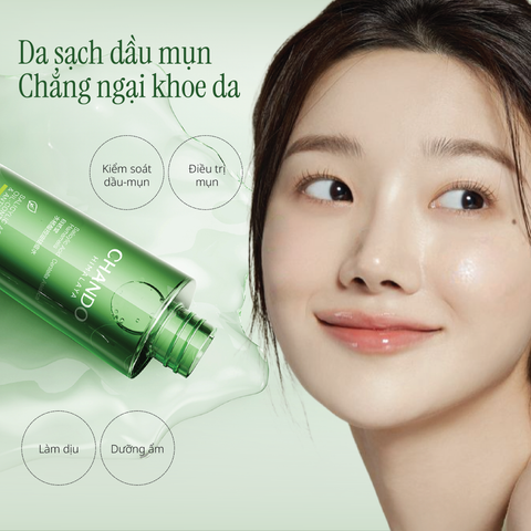 Toner Hỗ Trợ Kiểm Soát Dầu Giảm Mụn Salicylic Acid CHANDO Himalaya 150ml Hàng Chính Hãng