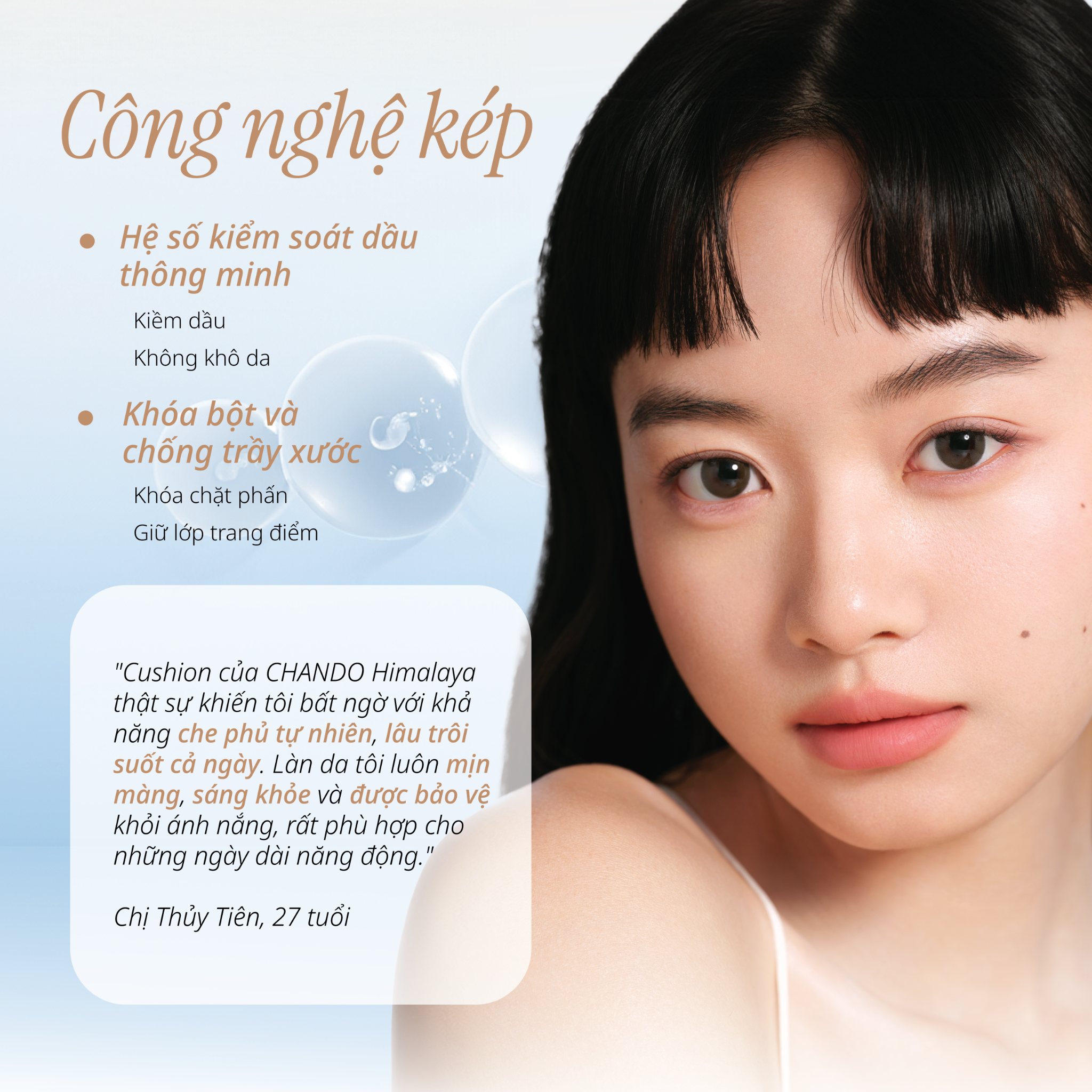 Phấn Nền Mịn Lì Dưỡng Trắng CHANDO Himalaya SPF30 PA++