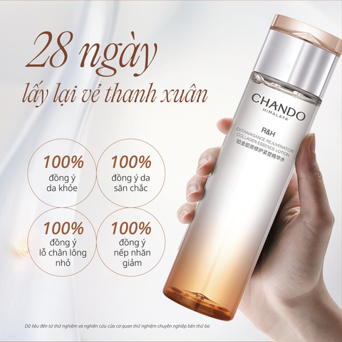 Nước Tinh Chất Bổ Sung Collagen Giúp Tái Tạo Da Lão Hoá CHANDO Himalaya 200ml Hàng Chính Hãng