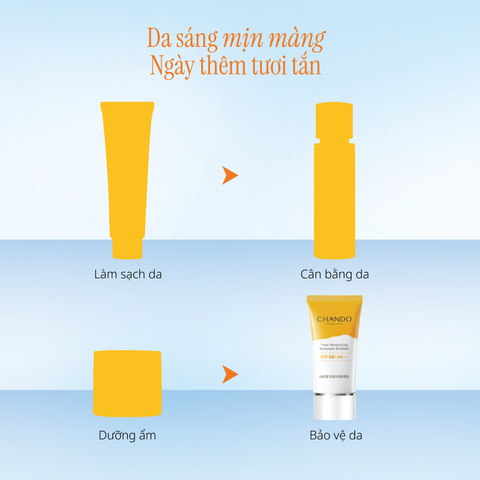 Sữa Chống Nắng Hỗ Trợ Dưỡng Trắng CHANDO Himalaya 40ml Chứa Niacinamide Hàng Chính Hãng