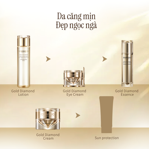 Tinh Chất Giúp Săn Chắc Da Khuôn Mặt Kim Cương Vàng CHANDO Himalaya 50ml Hàng Chính Hãng