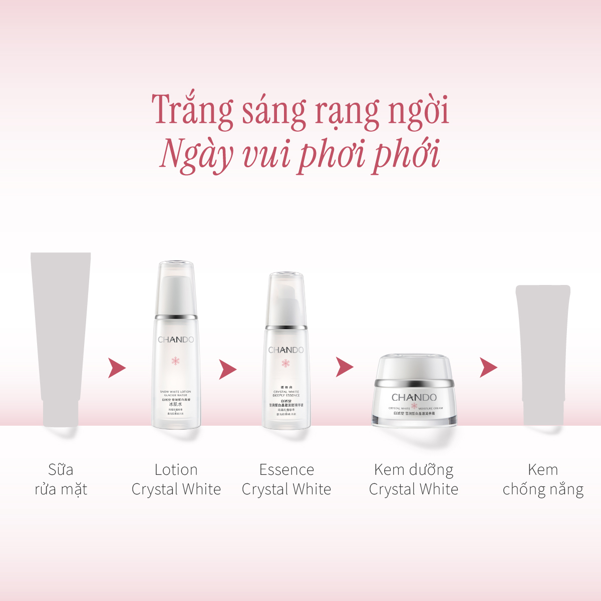 Nước Dưỡng Crystal White Hỗ Trợ Làm Sáng & Cải Thiện Sắc Diện Da 160mL