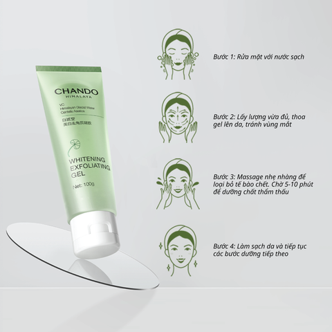 Gel Hỗ Trợ Làm Mịn Da & Làm Sạch Tế Bào Chết CHANDO Himalaya 100g Hàng Chính Hãng