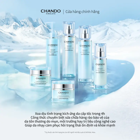 Bộ 4 Sản Phẩm Dịu Nhẹ Cho Da Nhạy Cảm CHANDO Himalaya